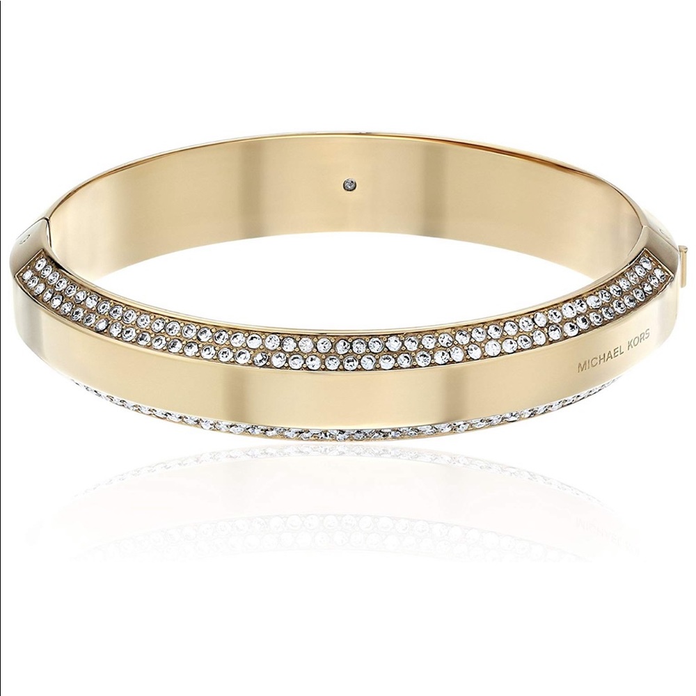 Michael Kors Gold Pave Diamond Bracelet Bangle